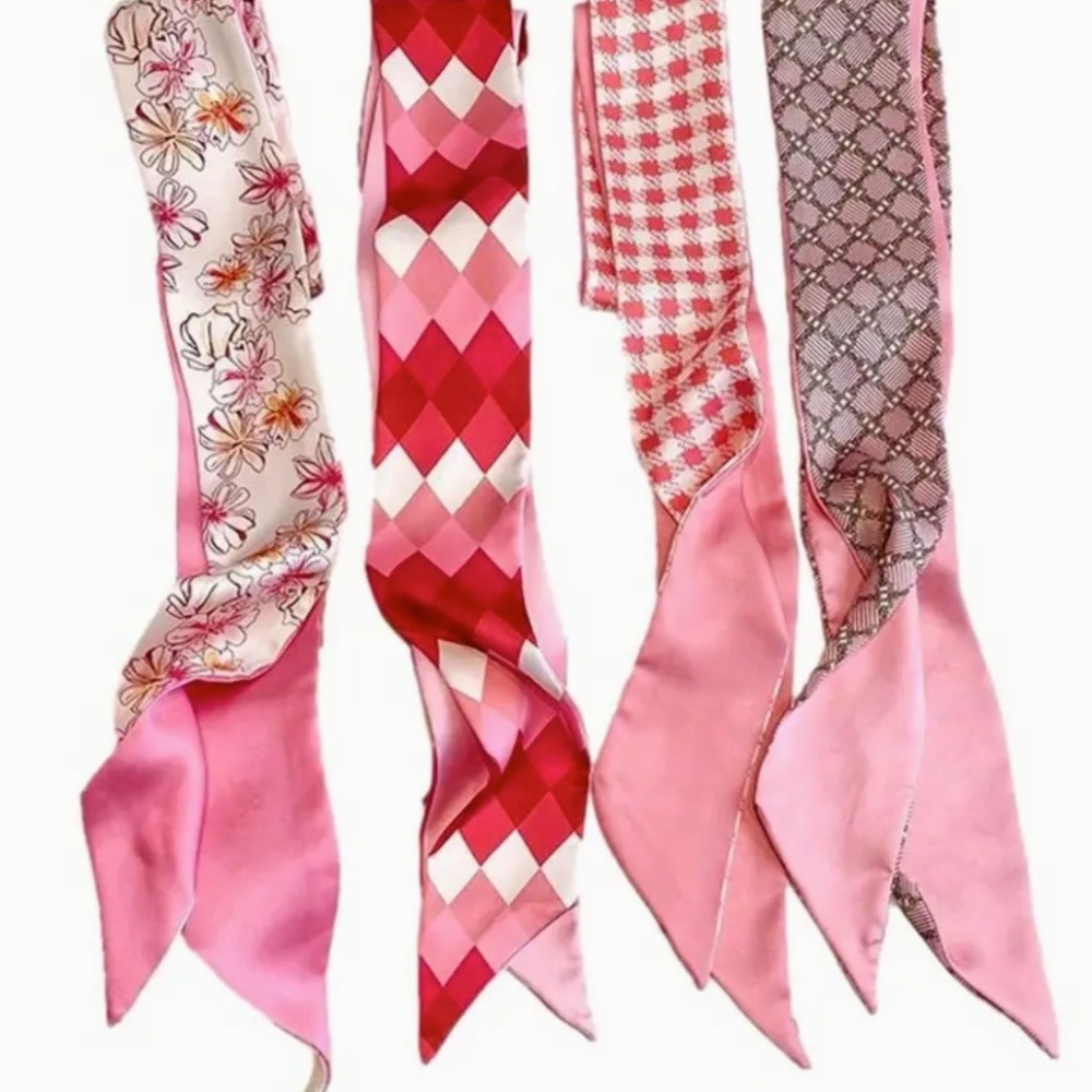 Set of 4 Assorted Floral Tilley/Hairbands - Purse decoration  - Polyester  - NWT